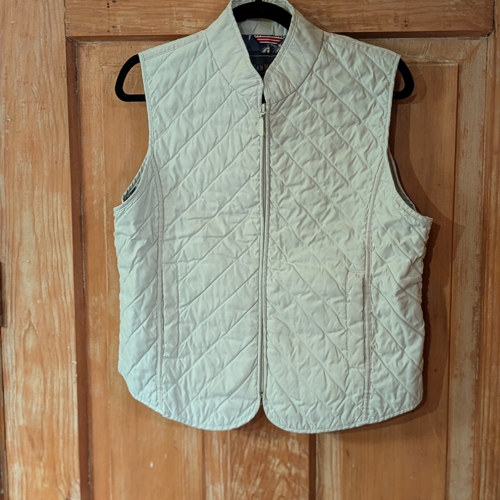 Van Heusen Off-White Quilted Vest